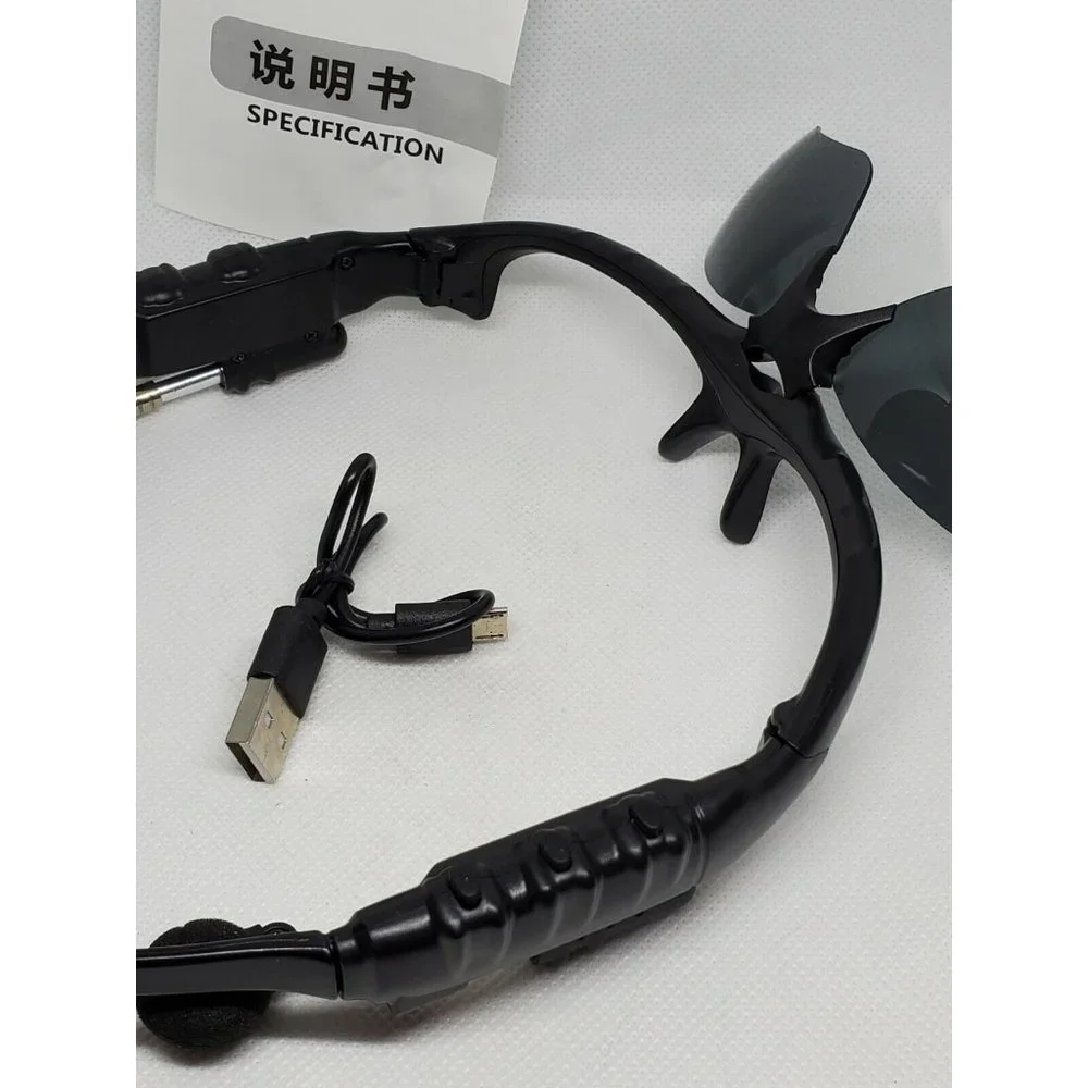 Bluetooth Cell Phone Compatible Hands Free Talk Flip Shade Rechargeable Glasses